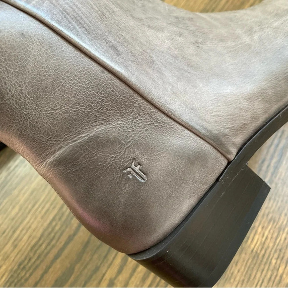 NEW FRYE River Inside Zip Bootie in Graphite - Picture 10 of 15